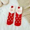 thumbnail image 2 of Xmas Soft Fluffy Plush Slipper Socks - Fuzzy Animal Fleece Socks, Cozy Christmas Stocking Stuffers for Women Teen, 2 of 3