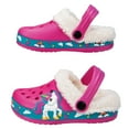 thumbnail image 4 of Gubotare Girls Scuff Slippers With Faux Fur Trim Slippers for Kid (Red,12 Little Kid), 4 of 7