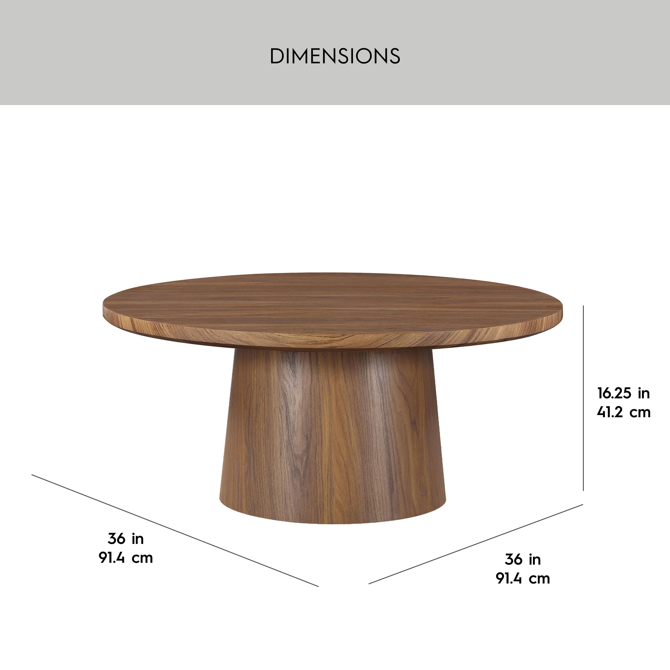 Better Homes & Gardens Ashby Coffee Table, Walnut Finish