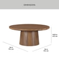 thumbnail image 4 of Better Homes & Gardens Ashby Coffee Table, Walnut Finish, 4 of 7