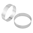 thumbnail image 1 of 18 Pack Stainless Steel Tart Rings, Heat-Resistant Perforated Cake Mousse Ring,Cake Ring Mold,Round Cake, 1 of 7