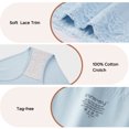 thumbnail image 4 of INNERSY Women's Plus Size XL-5XL Cotton Underwear High Waisted Lace Briefs 5 Pack(5XL,Light), 4 of 7