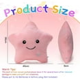 thumbnail image 5 of Sensory Toys for Kids with Autism,14" Twinkle Star Plush Pillow Soft Touch Light Up,Autism Sensory Toys,Stress Relief Kids Sleep Aid ADHD Toys,Birthday Xmas Gifts for Boys Girls Age 3-12 Pink, 5 of 10
