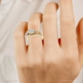 thumbnail image 6 of Pompeii 1 1/3Ct Diamond & Moissanite Designed Accent Engagement Ring in 10k Gold (G/H,I1), 6 of 6