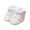 White, variant on Michellecmm Infant Baby Girl Shoes Anti-Slip Home Patch Color Big Bow Plush Warm Casual Party Winter Boots