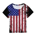 thumbnail image 2 of Gerichy Summer Short T-Shirts for Girls Boys 4th Of July Shirt Girls Tees Toddler Kids USA Flag Independence Day Patriotic Kids Short Sleeve T Shirt Tops, 2 of 3