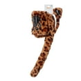 thumbnail image 3 of Claire's Classic Faux Fur Cat Dress Up Set with Leopard Tail, Wrist Cuffs and Headband, Black Glitter, 4-Pieces, 3 of 4