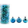 thumbnail image 1 of 24 piezas de adornos navideños pequeños de 1,57 pulgadas, irrompibles, para decoración de fiestas, bodas y fiestas, incluye ganchos para adornos de árbol (naranja, 4 cm/1,57 pulgadas), 1 of 4