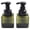 Dark Green, variant on 2Pcs 8oz/250ml Plastic Amber Pump Bottles for Hand Liquid Soap Shampoo