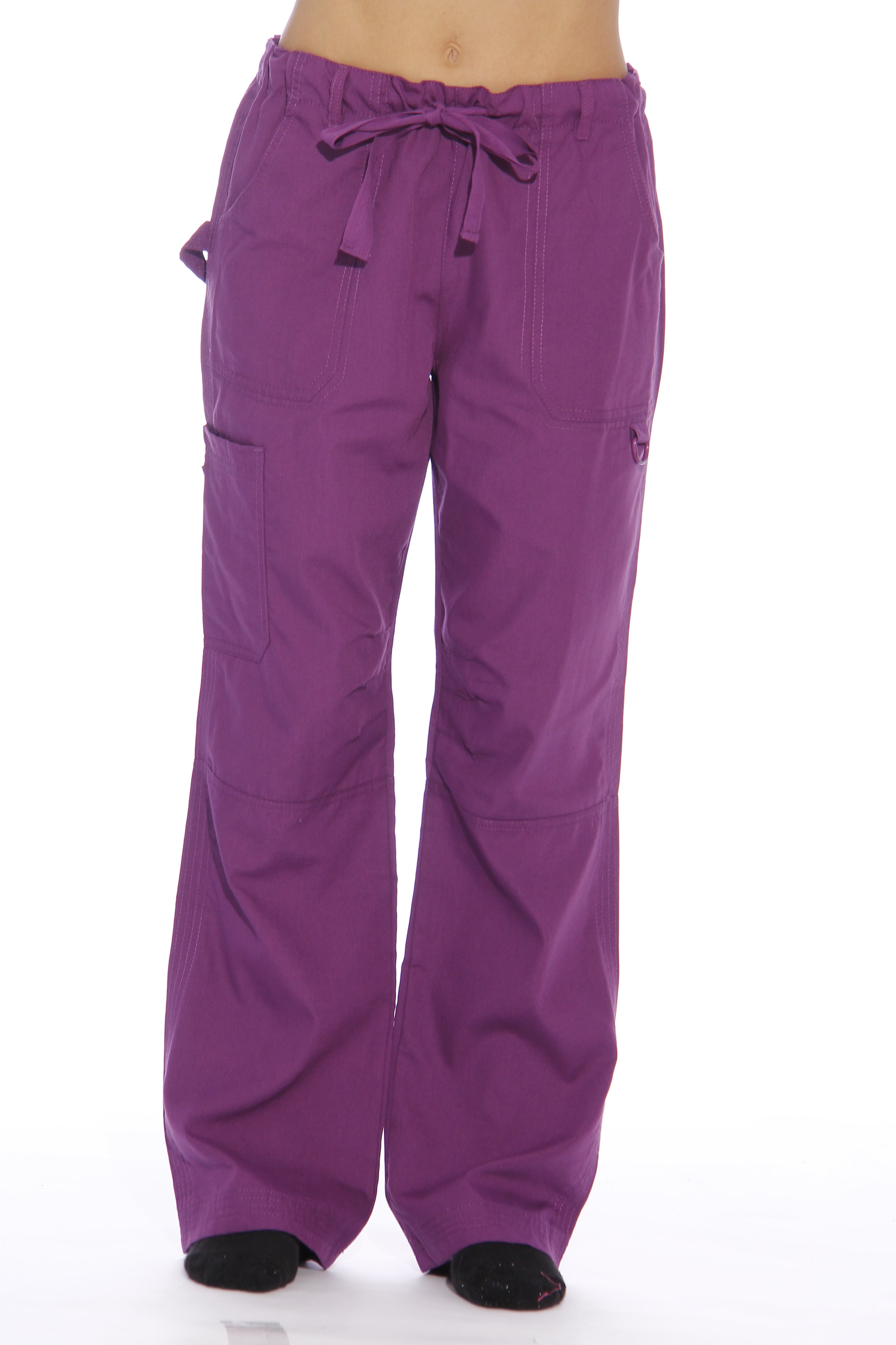 Just Love 5 Pocket Utility Scrub Pants / Scrubs (Eggplant Utility, X