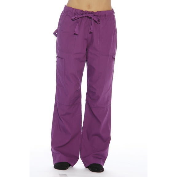 Just Love Women's Utility Scrub Pants / Scrubs (Eggplant Utility, X-Large)