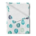 thumbnail image 2 of Aqua Soft Flannel Fleece Throw Blanket, Hand Painted Style Round Shapes Pattern in Different Pastel Colors Abstract Design, Cozy Plush for Indoor and Outdoor Use, 50" x 70", Multicolor, by Ambesonne, 2 of 5