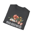 thumbnail image 5 of Floral Mental Health, Gildan Unisex Softstyle T-Shirt, Graphic Tee, S-3XL, 5 of 5