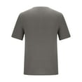 thumbnail image 6 of AHTJRT Mens Summer Casual Ribbed T Shirts Short Sleeve Round Neck Pullover Athletic Tops Tees Dark Gray 2XL, 6 of 7