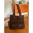 thumbnail image 1 of Firefly hope Bolso de hombro tejido para mujer, bolso de mano y neceser, elegante bolso de playa de verano, 38 x 1 cm x 32 cm (marrón), 1 of 4