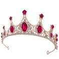 thumbnail image 2 of CIMAXIC Wedding Wedding Crown Bride Crown Rhinestone Crown Birthday Party Tiara Wedding Hair Accessory,5.91"X5.91"X1.97", 2 of 5