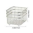 thumbnail image 3 of Usloyux Under $5 304 Stainless Steel Storage Basket, Onions Ginger Garlic Wall Mounted Box, Kitchen Organizer Mesh Container, Spice Vegetable Keep Fresh Holder, 3 of 6