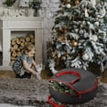 thumbnail image 2 of CHUANK Christmas Decor Christmas Storage Rack Spacious Under Bed Holiday Wrapping Paper Container Good For Gift Wrapping Ribbons Bows Wrapping Supplies Etc, 2 of 7