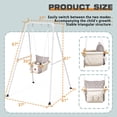 thumbnail image 7 of 2 in 1 Baby Jumper, Toddler Swing and Bouncer, Indoor Outdoor Baby Swings for Infants, White, 7 of 7