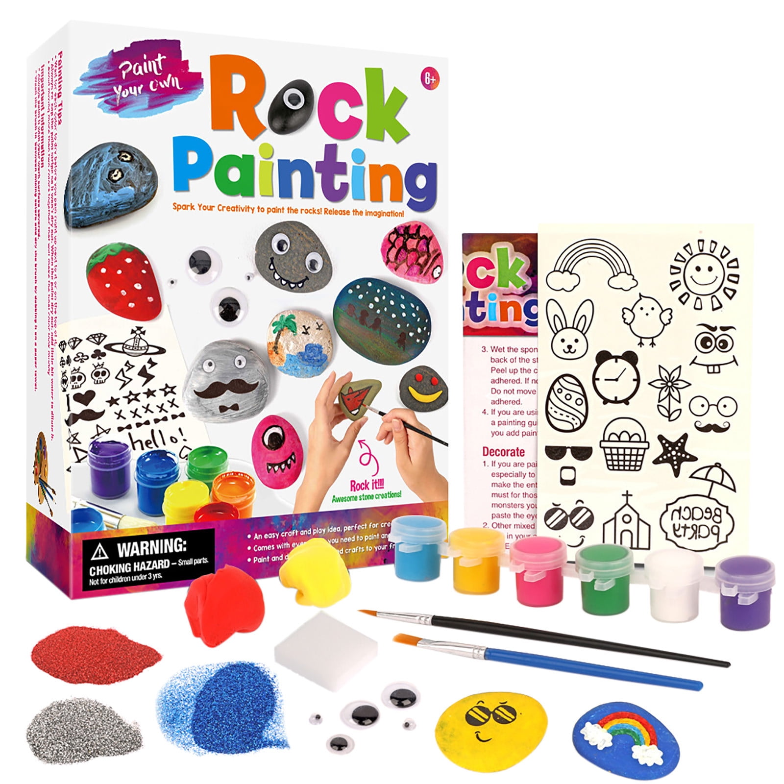 11Pcs/Set Kids Painting Sponge Brushes Tool Fun Children Graffiti Paint Toy 