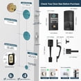 thumbnail image 6 of Keyless Entry Door Lock with Handle, Fingerprint Smart Door Lock with WiFi, Keypad & App Control for Front Doors, 6 of 9