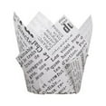 thumbnail image 4 of Huayishang Water Bottle Baking Cake Cups White Newspaper (Tulip) 50 Pieces, Kitchen Essentials Clearance Sale White, 4 of 4