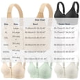 thumbnail image 3 of Npasoilc Plus Size Button Front Sports Bra for Women Adjustable Straps Wireless Yoga Bras Front Closure No Underwire Bra，Full Coverage Bras, 3 of 5