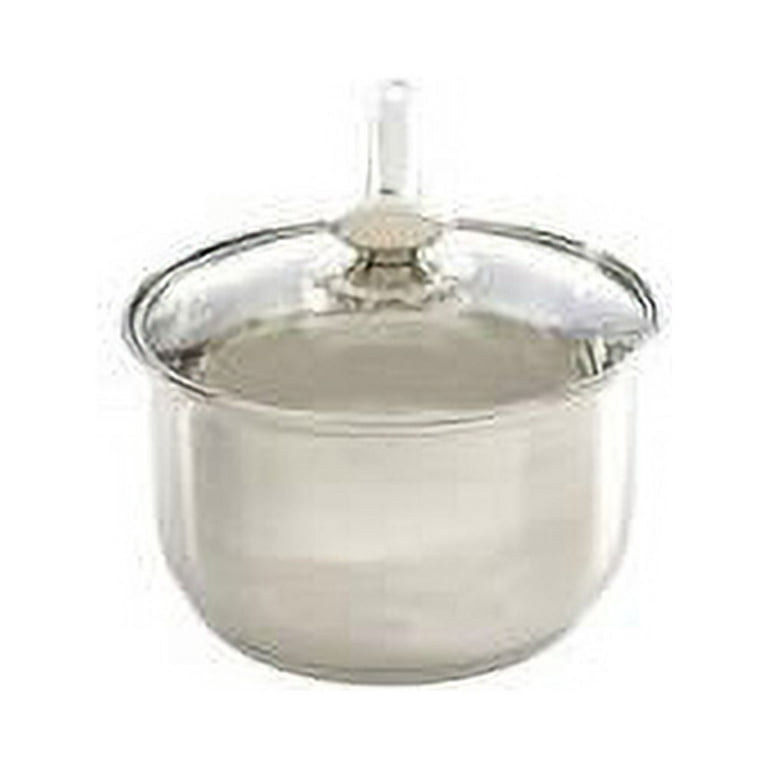 Zanzer Stainless Steel Cookware 3 Quart Sauce Pot with Lid