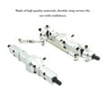 thumbnail image 3 of Ruiboury 2pieces Aluminum Upgrade Front Rear Bridge Axle Gear Box For WPL 1/16 C14 Front/Rear Bridge Axle silver, 3 of 6