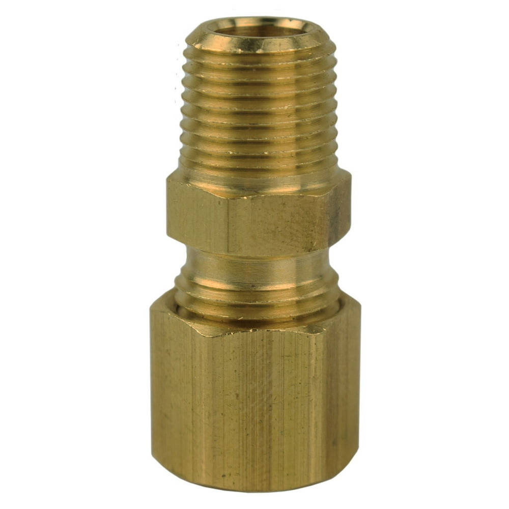 1/4" x 1/8" Compression x Male NPT Adapter Pipe Fitting Tube Connector