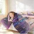 thumbnail image 4 of Erosebridal Dreamy Dragonfly 7 Pieces Full Size Bedding Sets,Graceful Floral Full Size Bed in a Bag,Purple Pink,Pink Reversible, 4 of 7
