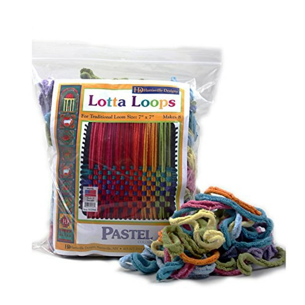 Harrisville Designs Lotta Loops 7 Standard Size Pastel Cotton Loops