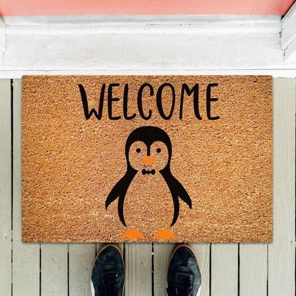 Fall Refresh 1 X Floor Mat,Fun Penguin Floor Mat,Funny Cute Doormat Door Mat Welcome Friends Doormat Funny Doormat New Home Door Mat