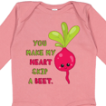 thumbnail image 4 of Inktastic You Make my Heart Skip a Beet Boys or Girls Long Sleeve Baby Bodysuit, 4 of 5