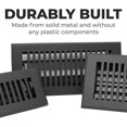 thumbnail image 4 of Cast Aluminum Contemporary Vent Covers - Black, 4 of 8