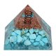 thumbnail image 2 of Pirámide de piedra triturada de cristal, resina adhesiva con goteo, decoración para el hogar, adornos para el coche 2, 2 of 14