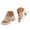 Beige, variant on Dakaela Women's Knit Platform Mule Sandals Square Open Toe 3.35 Inch High Chunky Heel Slip on Slides Comfortable Summer Party Dress Pumps Shoes Beige 6