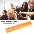 thumbnail image 5 of Peluquería Carbón Antiestático Peine Diente Ancho Cortapelos Peine (Naranja), 5 of 5