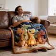 thumbnail image 4 of huayou Cute Dinosaur Blanket, Soft, Lightweight, Comfy, for Camping, Hotel, Living Room, Home Decor, 4 of 5