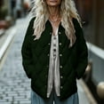 thumbnail image 2 of XUNKUSGA Quilted Jackets for Women Long Sleeves Stand Collar Puffer Jacket Womens Trendy Casual Outerwear Loose Fit Lightweight Winter Coats for Women with Pockets S-2XL Green, 2 of 9