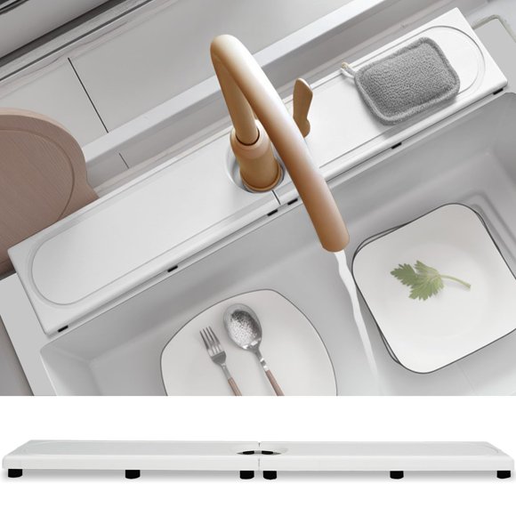 Faucet Mat Lyxel para fregadero de cocina, bandeja de piedra de diatomita