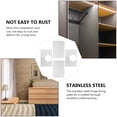 thumbnail image 2 of KONTONTY 4Pcs Stainless Steel Mending Plates for Cabinets Anti Rust Classic Finish, 2 of 7