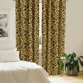 thumbnail image 3 of Ambesonne Leopard Print 4-Panel Curtains, Natural Animal Skin, 56"x84", Earth Yellow Amber, 3 of 4