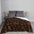 thumbnail image 6 of XMXT Throw Blanket, Halloween Ghost Faces Pattern Machine Washable Blankets for Sofa, 50 x 40 inches, 6 of 9
