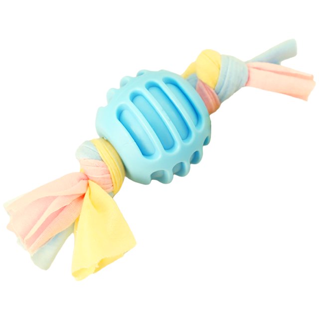 Pet Chew Toy Cute Candy Shaped Pet Interactive Squeaky Toy for Small Medium Dog