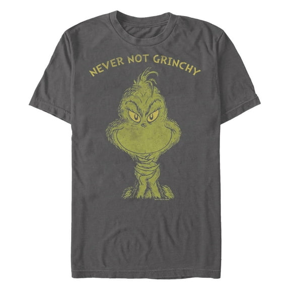 Men's Dr. Seuss Never Not Grinchy Distressed Graphic T-Shirt