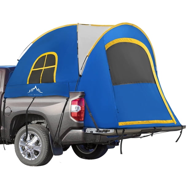 Carpa para Camioneta GoHimal, Impermeable PU2000mm Doble Capa para Cama de Camioneta de 6.5 Pies, Carpa Portátil para Camping, Azul