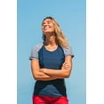 thumbnail image 3 of Calypsa Women's and Women's Plus Short Sleeve Loose Fit Adele Swim Top, 3 of 7