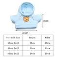 thumbnail image 4 of Cute Home Decoration Hoodie Yellow Duck Overalls Animal Dolls Plush Toy Clothes Kids Toys Dolls Accessories Sweater 16, 4 of 8