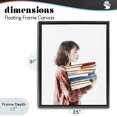 thumbnail image 4 of Stupell Industries The Book Bearer Girl Black Framed Floater Canvas Wall Art, design by Svetlana Aleynikova, 4 of 10